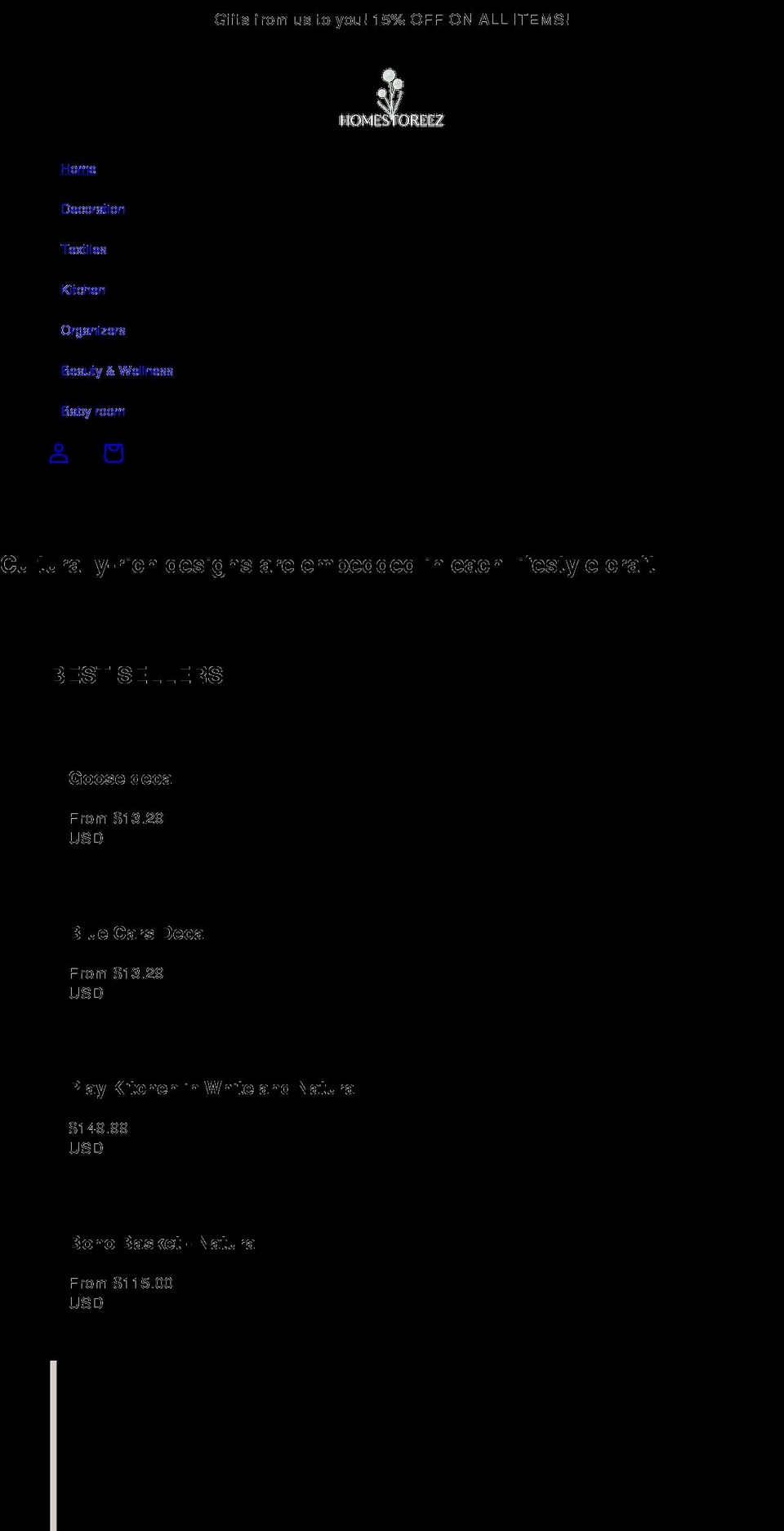 homestoreez.com shopify website screenshot