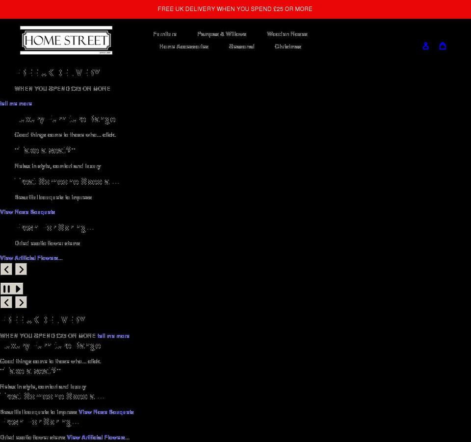 homestreet.co.uk shopify website screenshot