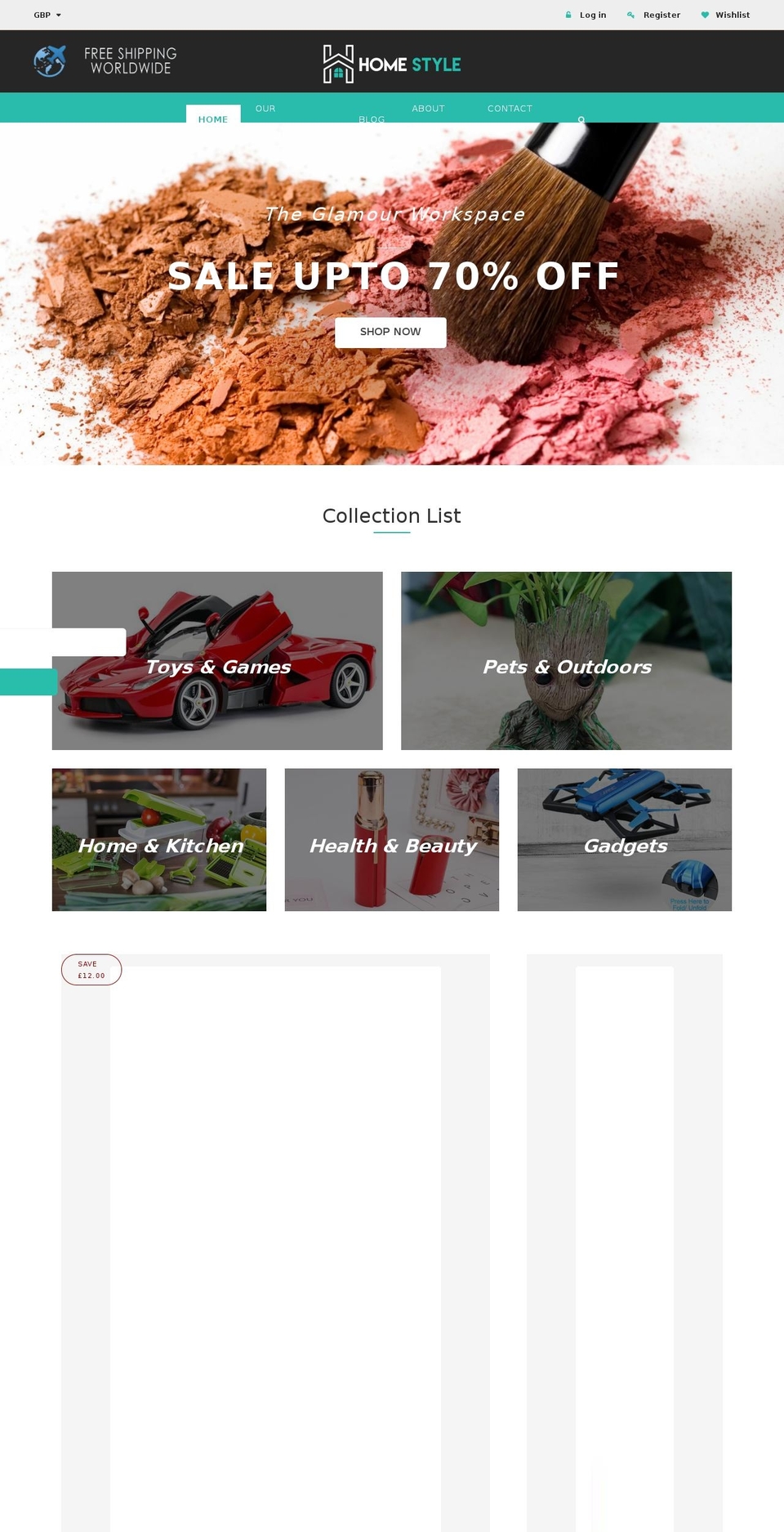 homestylepro.com — Shopify storefront screenshot