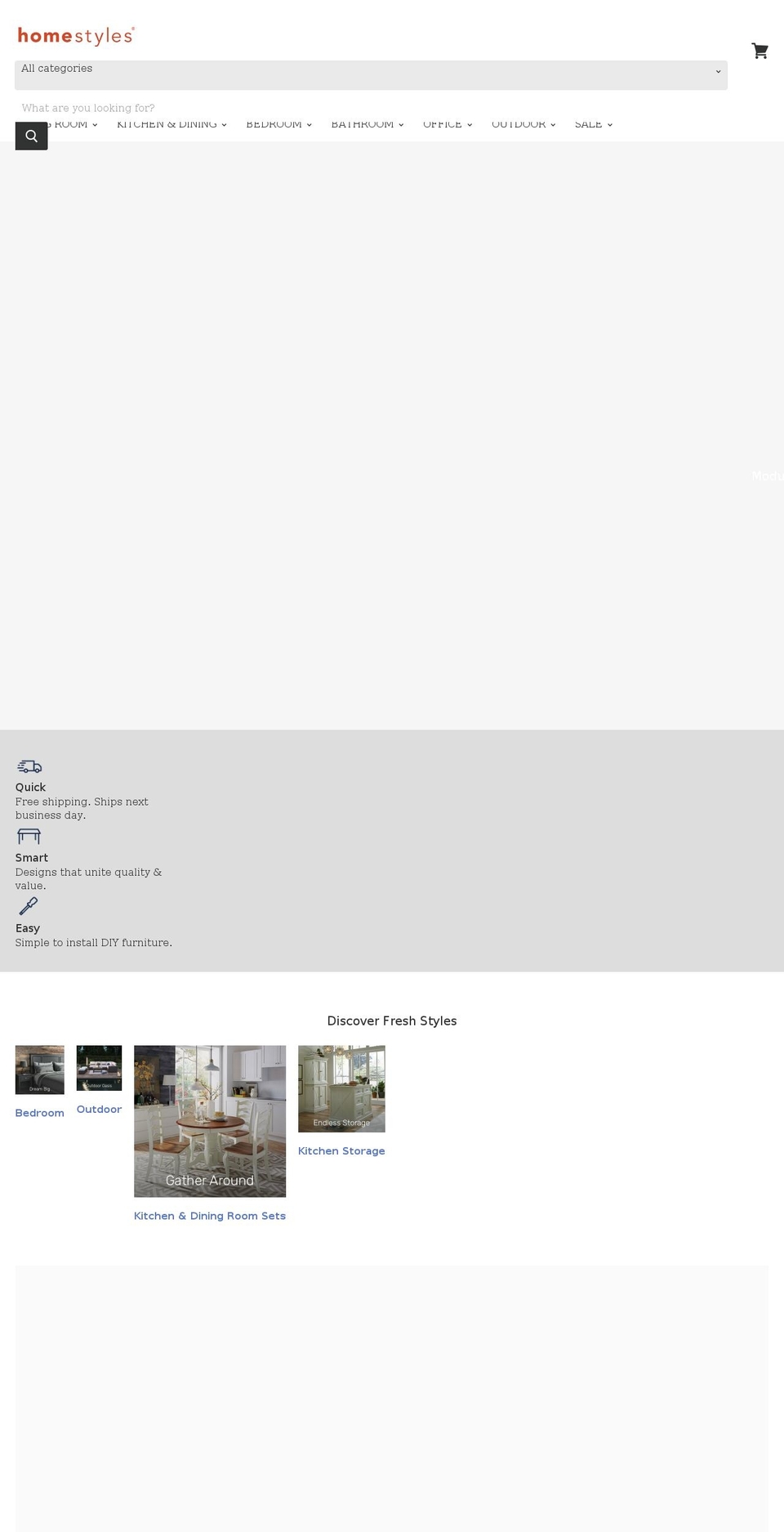homestylesfurniture.com shopify website screenshot