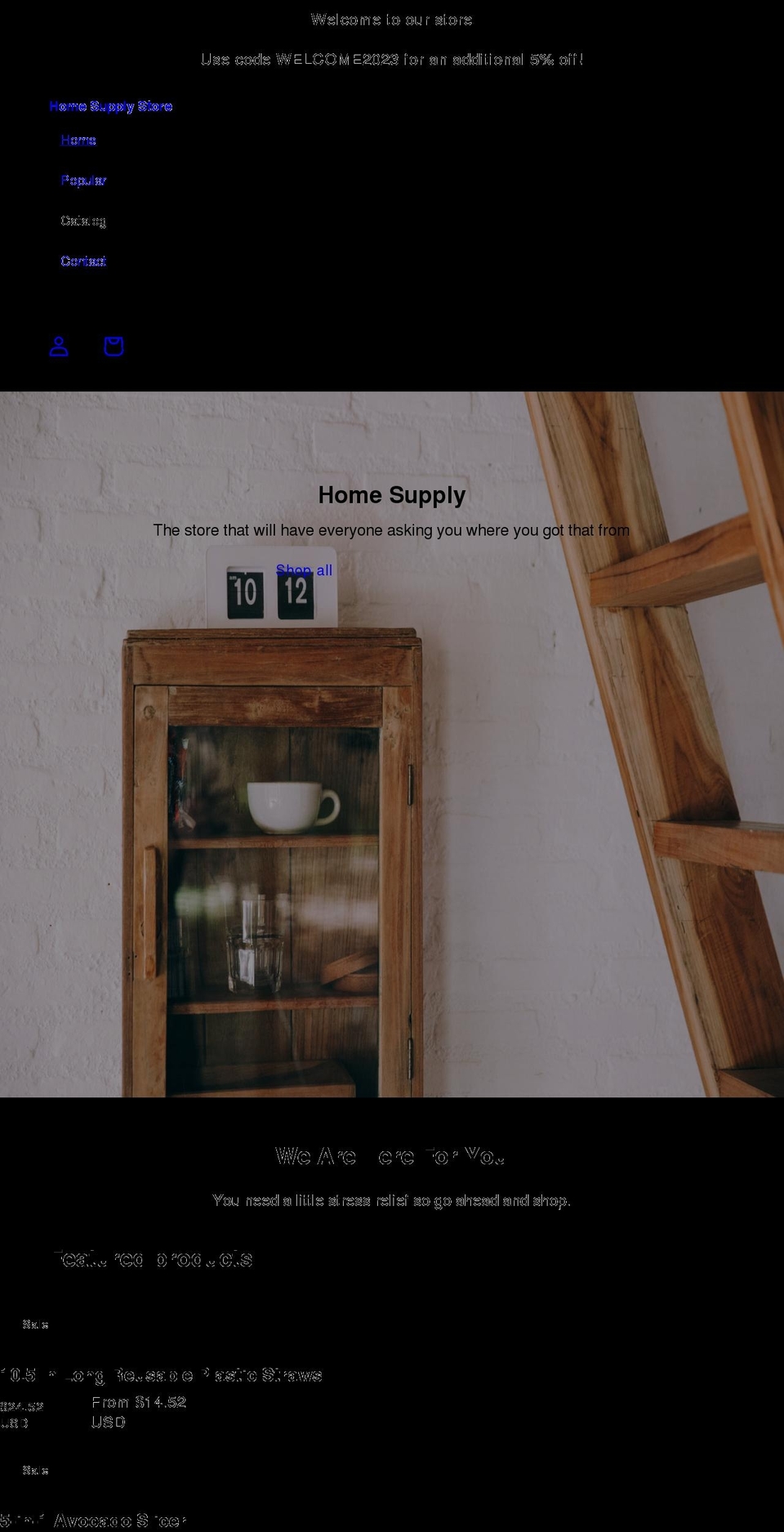 homesupply.store shopify website screenshot