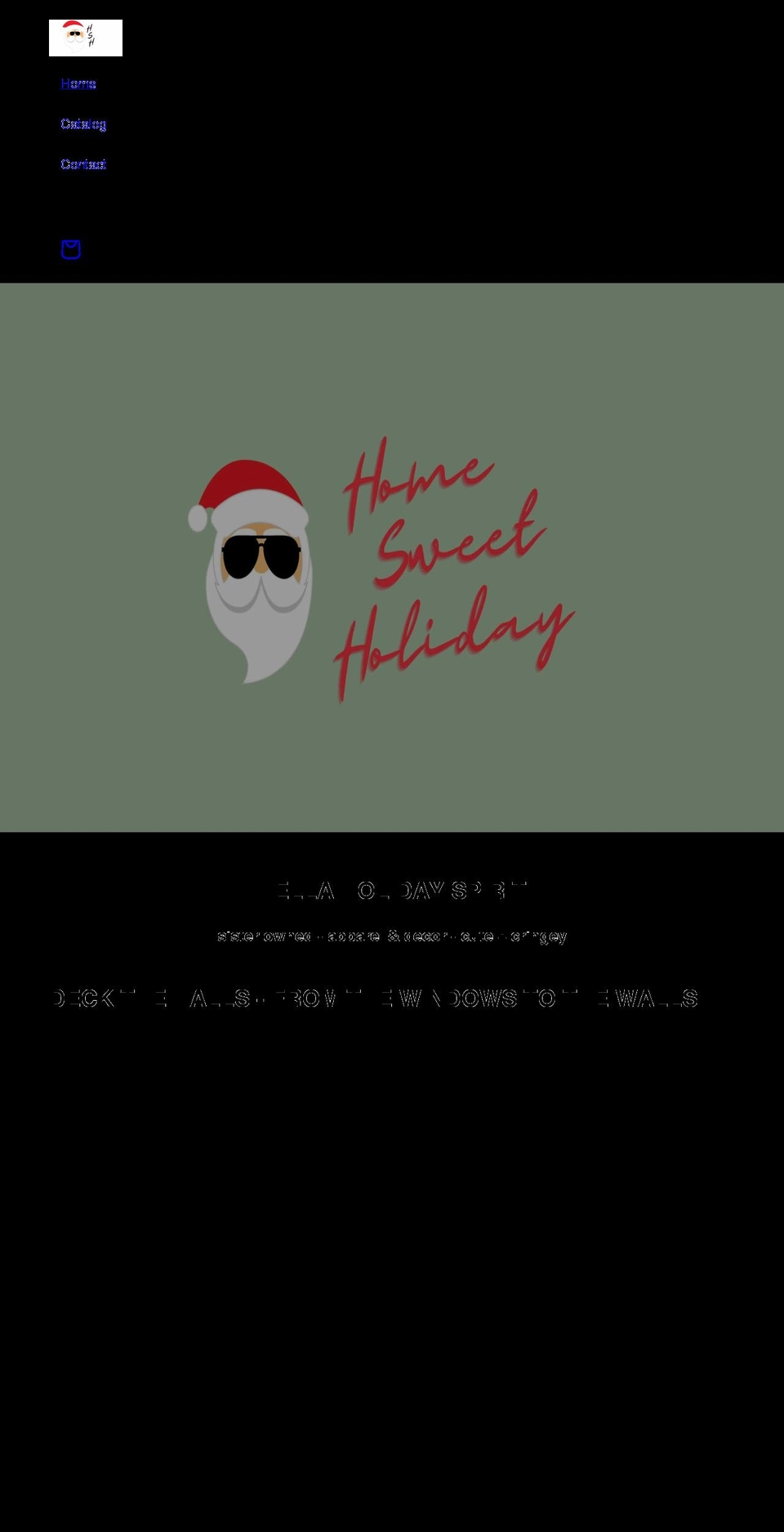 homesweetholiday.com shopify website screenshot