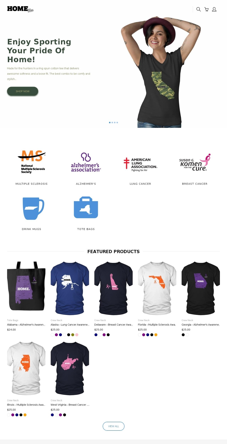 hometeez.com — Shopify storefront screenshot