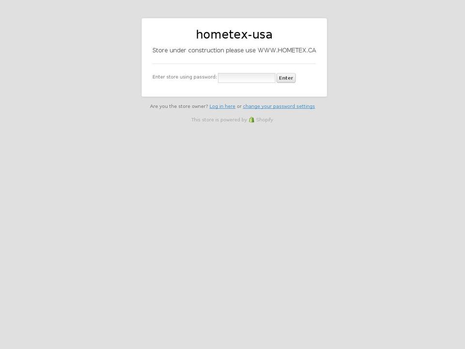 hometex-usa.com shopify website screenshot