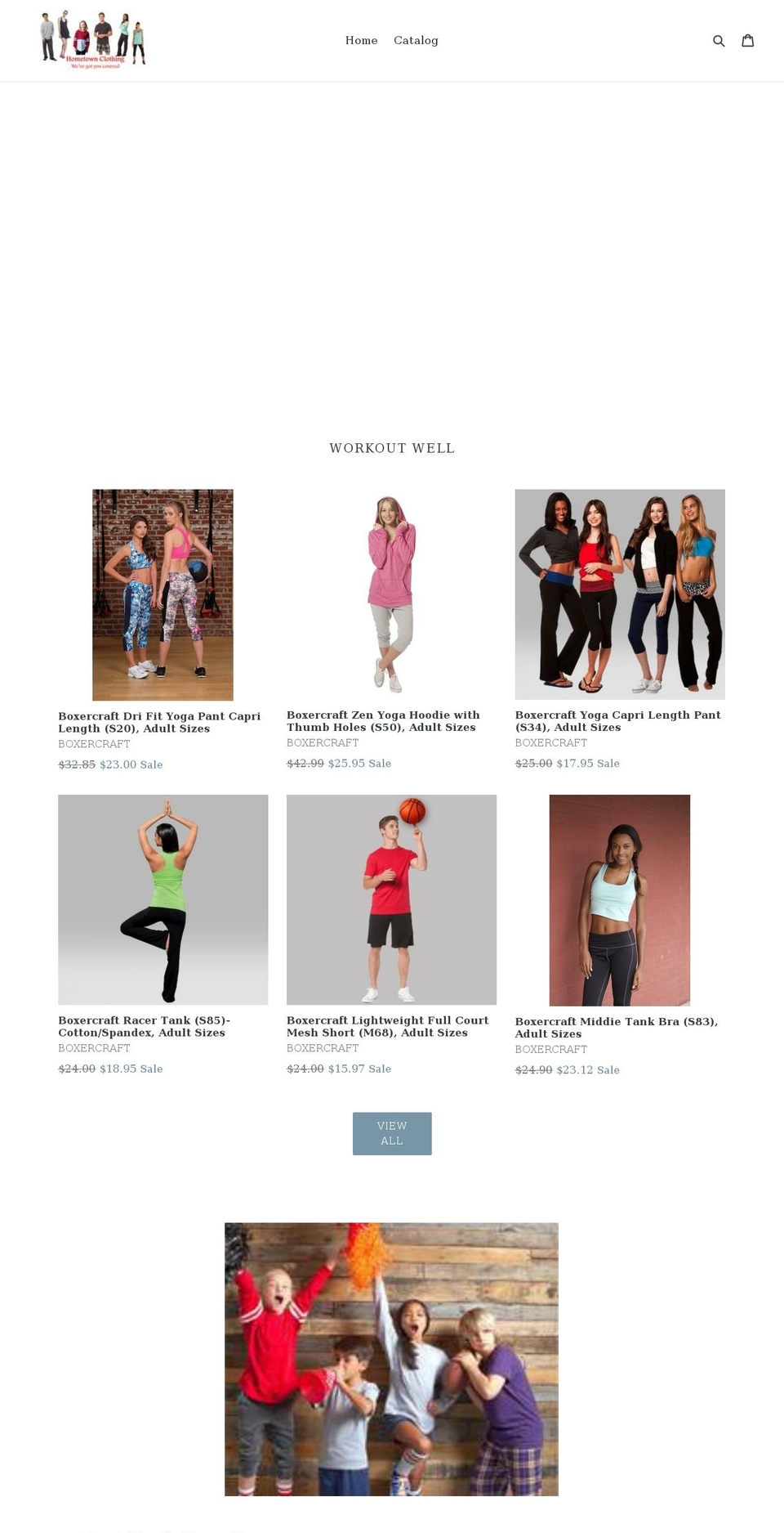 hometownclothing.com — Shopify storefront screenshot