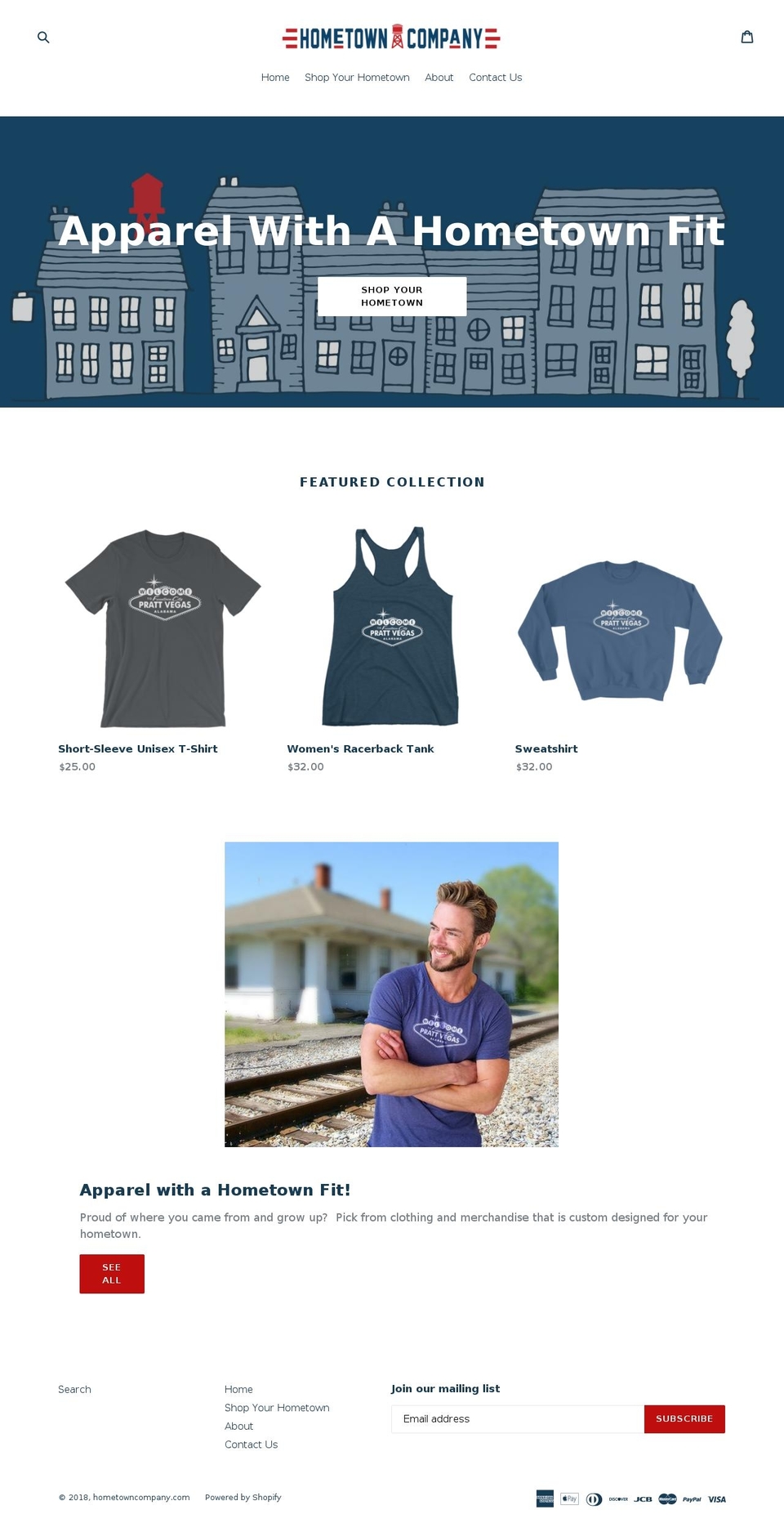 hometowncompany.com — Shopify storefront screenshot