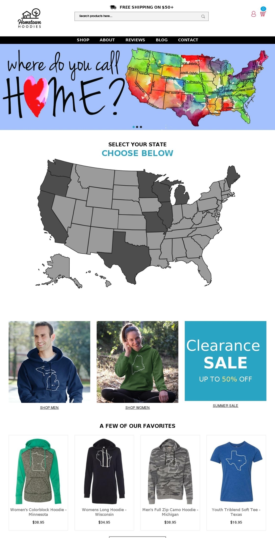 hometown Shopify theme site example hometownhoodie.com