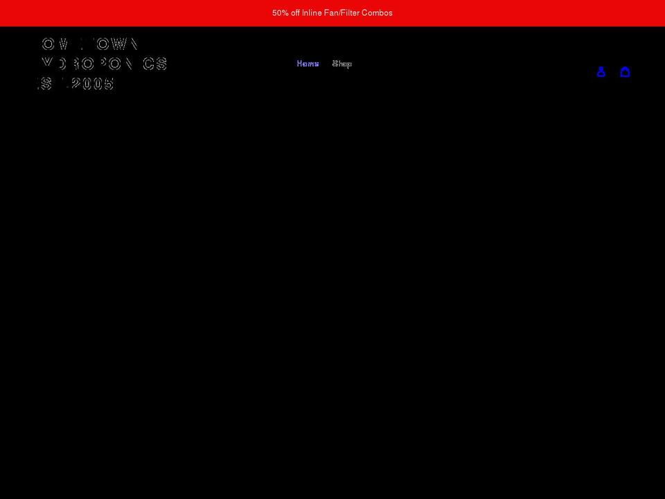 hometownhydroponics.ca shopify website screenshot