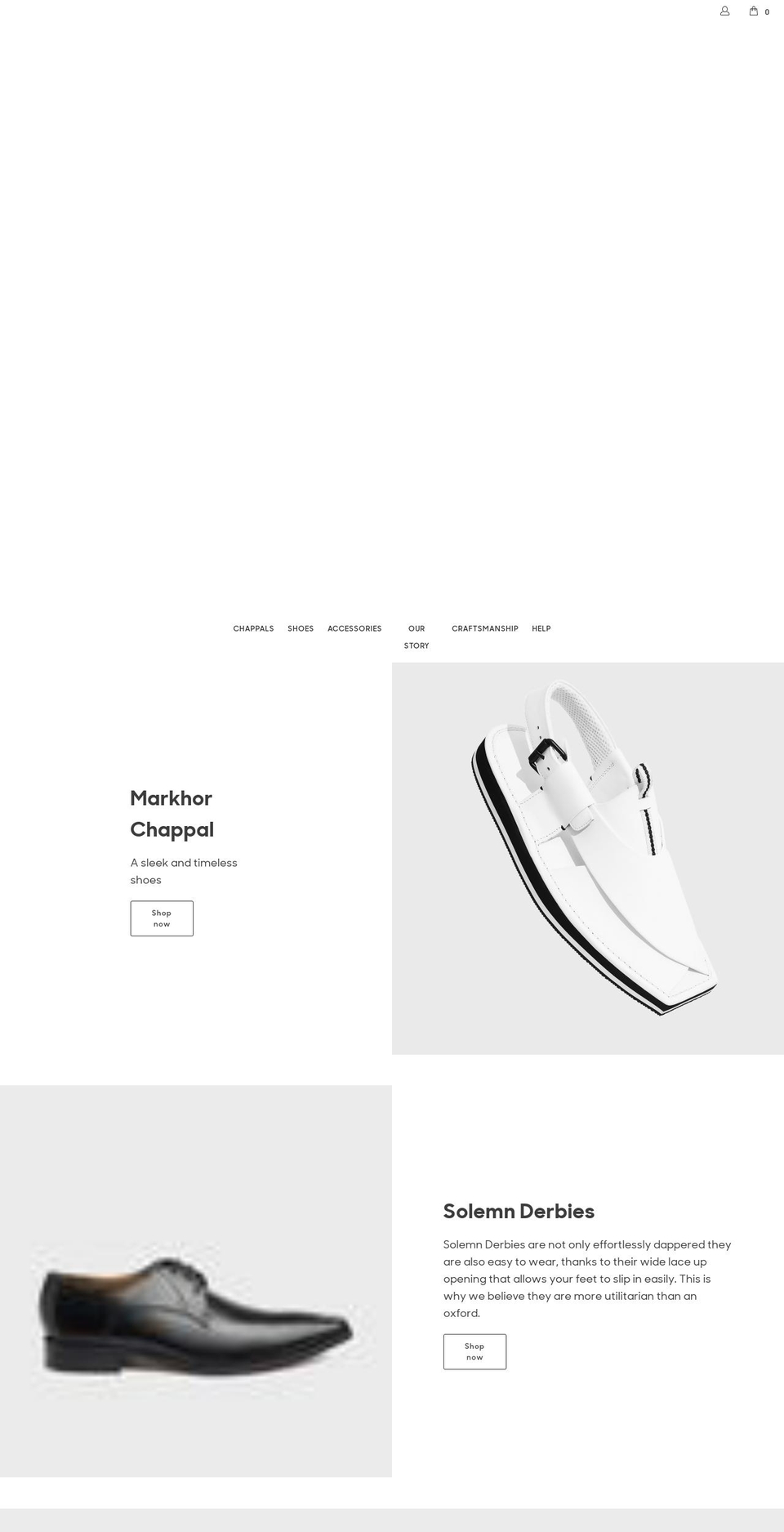 markhor-plain Shopify theme site example hometownshoes.com