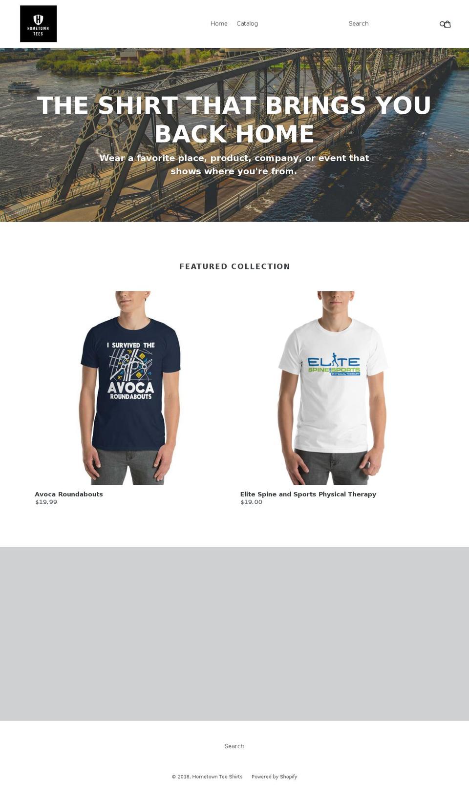 hometownteeshirts.com — Shopify storefront screenshot
