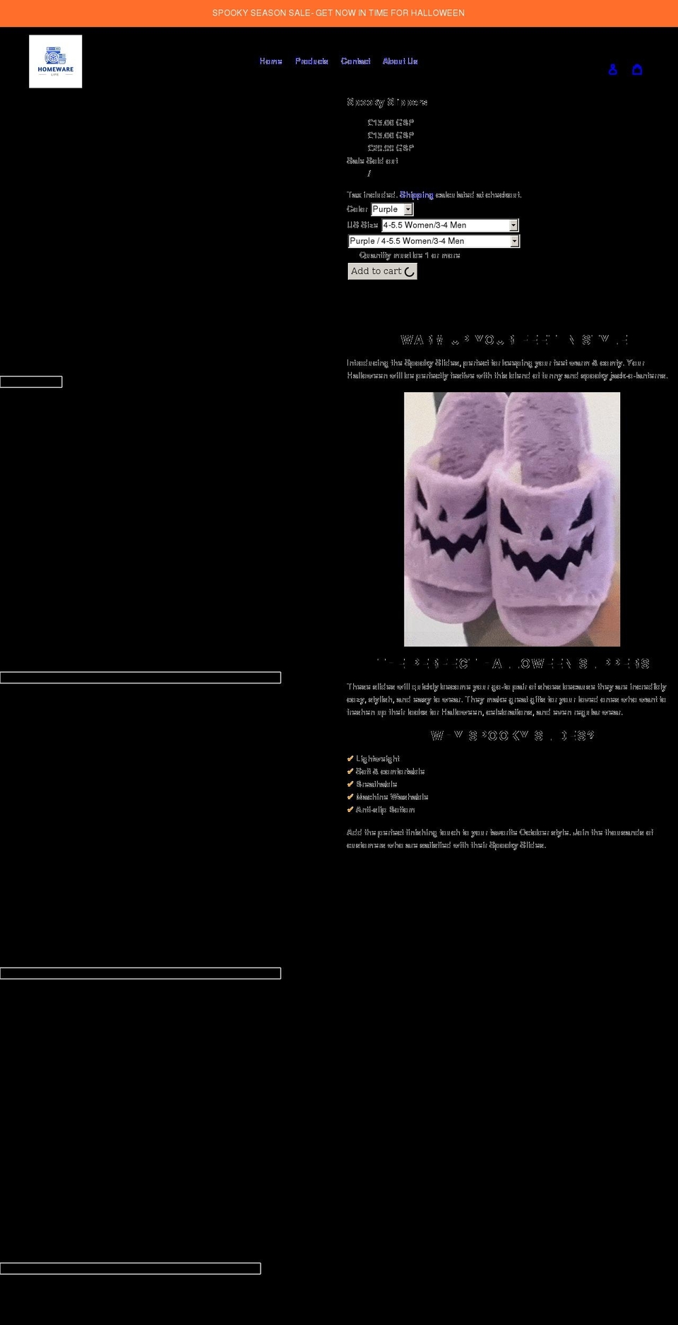 homewarelife.com shopify website screenshot