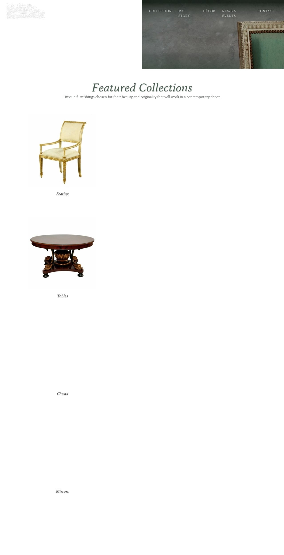 homewoodhouseantiques.com — Shopify storefront screenshot