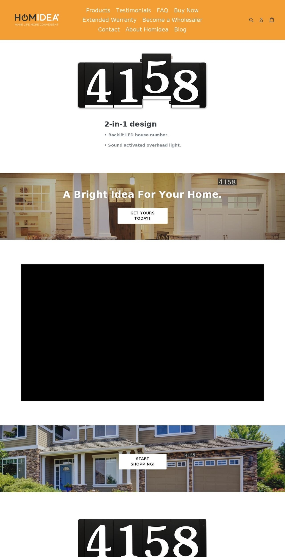 homideastore.com shopify website screenshot