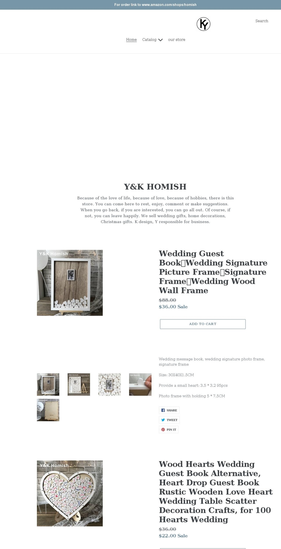 homishyk.com shopify website screenshot