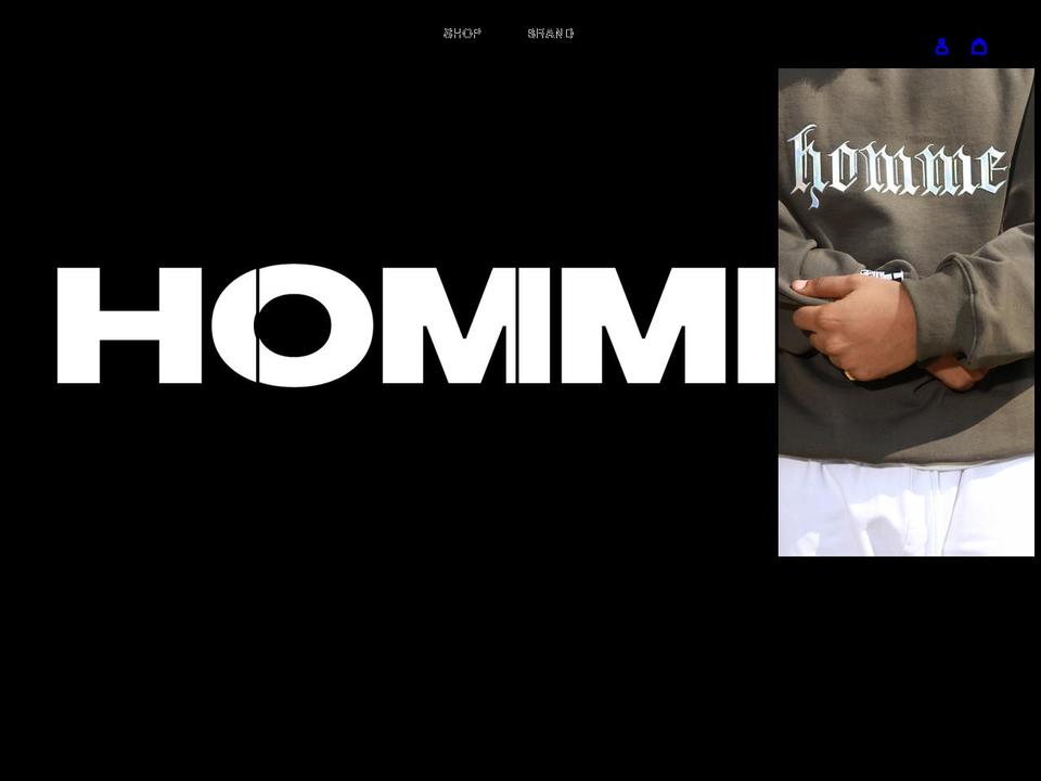 homme-plus.com shopify website screenshot