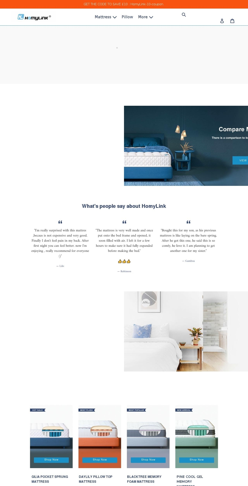 homylink.co.uk shopify website screenshot