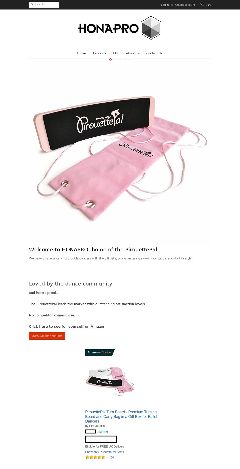honapro.com — Shopify storefront screenshot