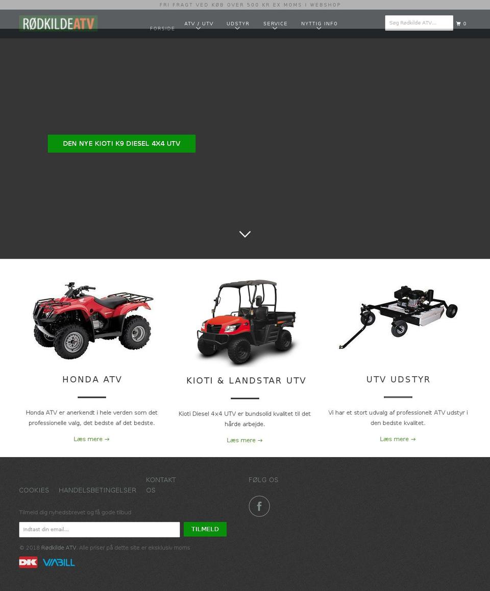 honda-atv.dk shopify website screenshot