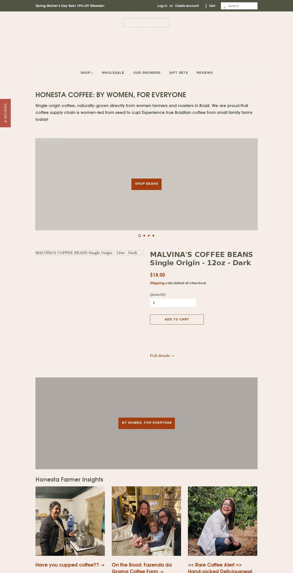 honesta.us shopify website screenshot