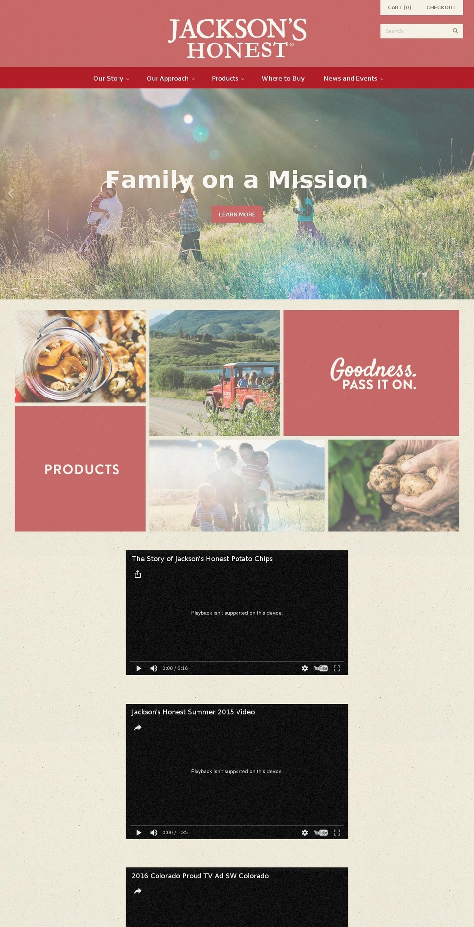 honestchips.com shopify website screenshot