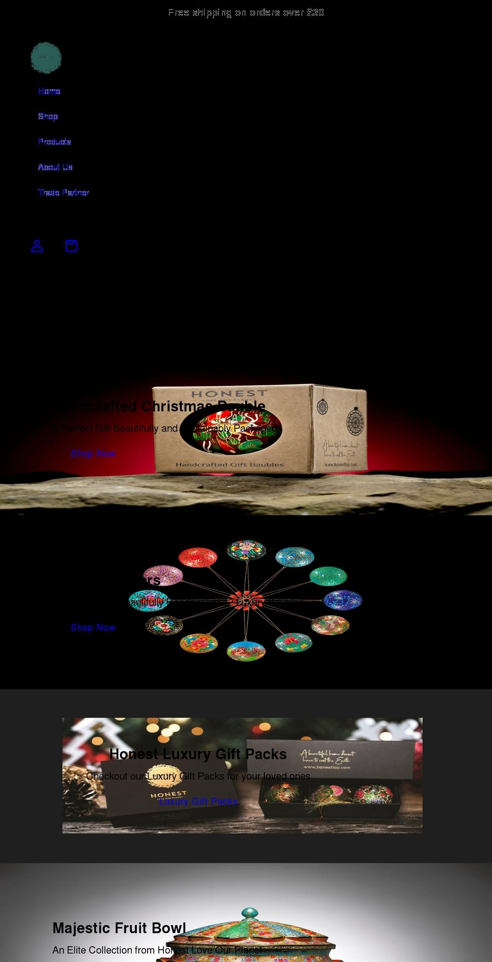 honestlop.com shopify website screenshot