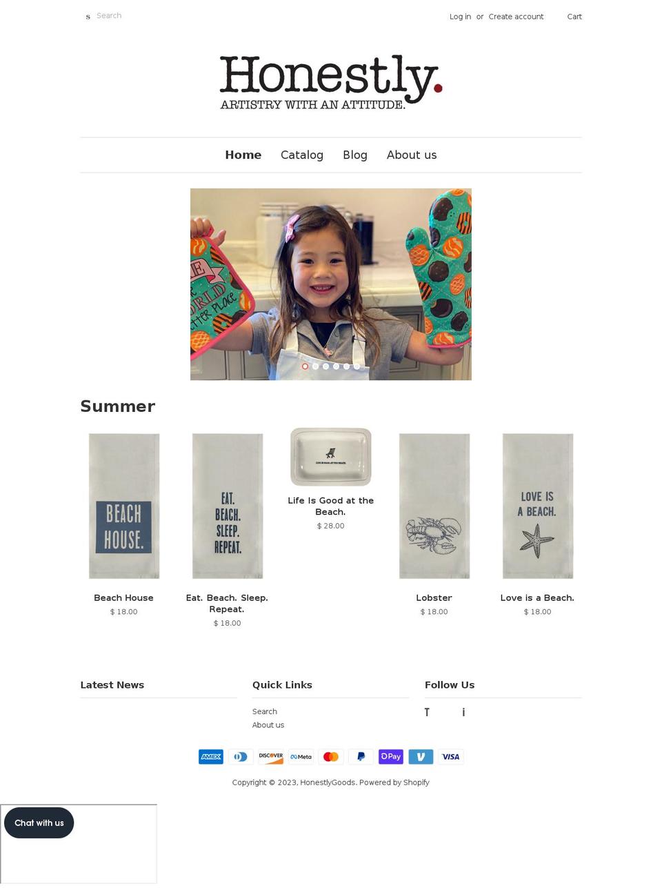 honestlygoods.myshopify.com shopify website screenshot