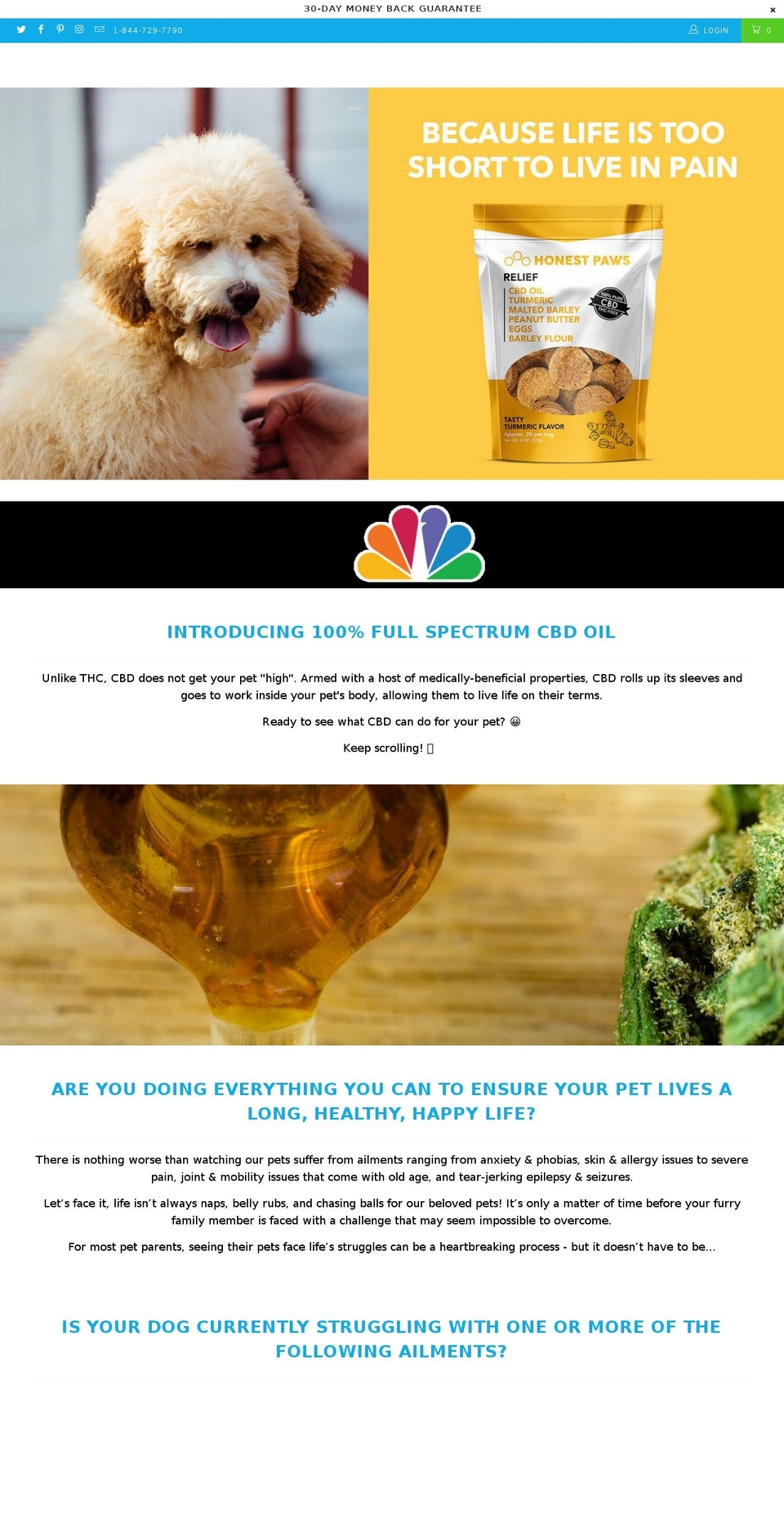 honestpaws.com shopify website screenshot