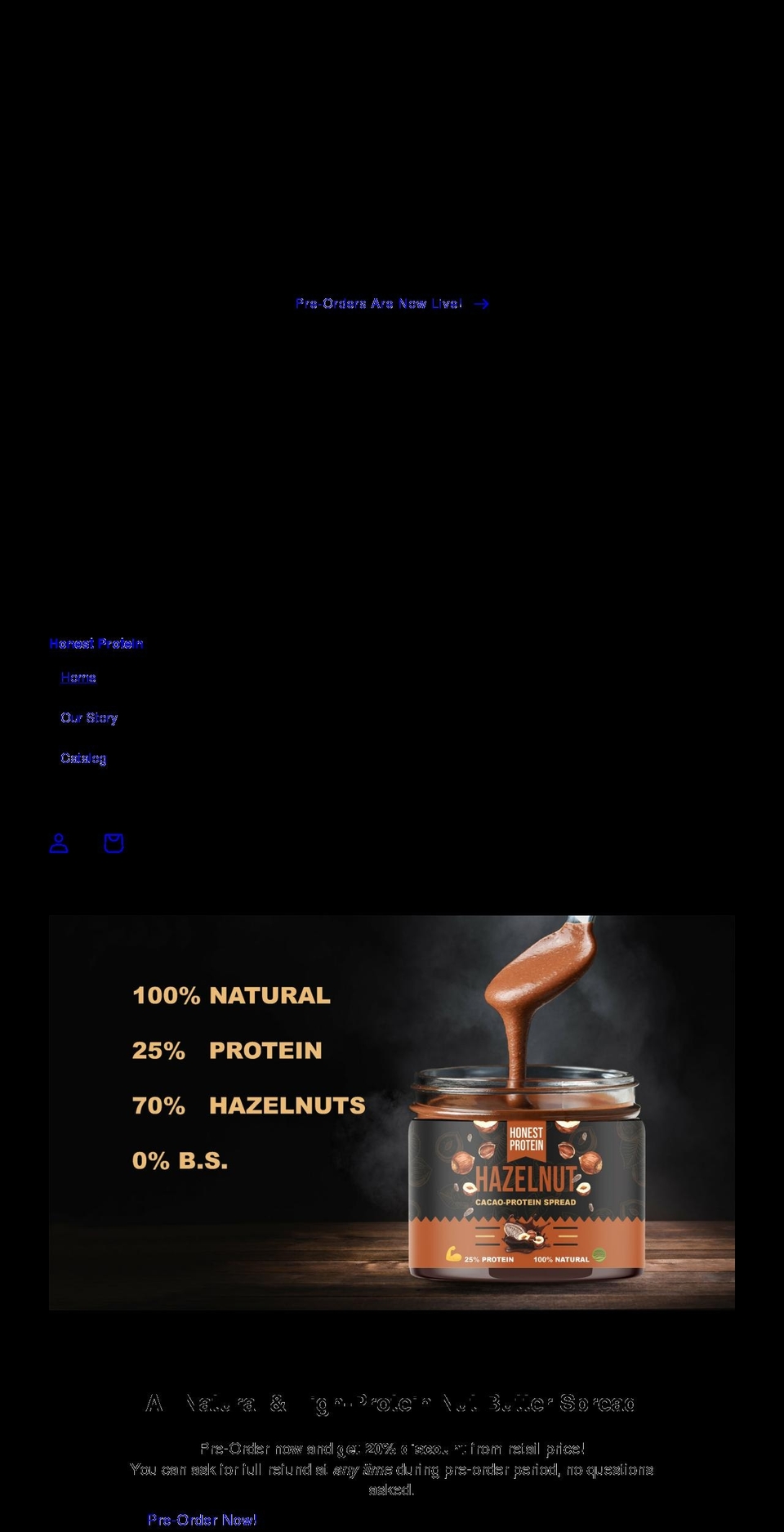 honestprotein.com shopify website screenshot