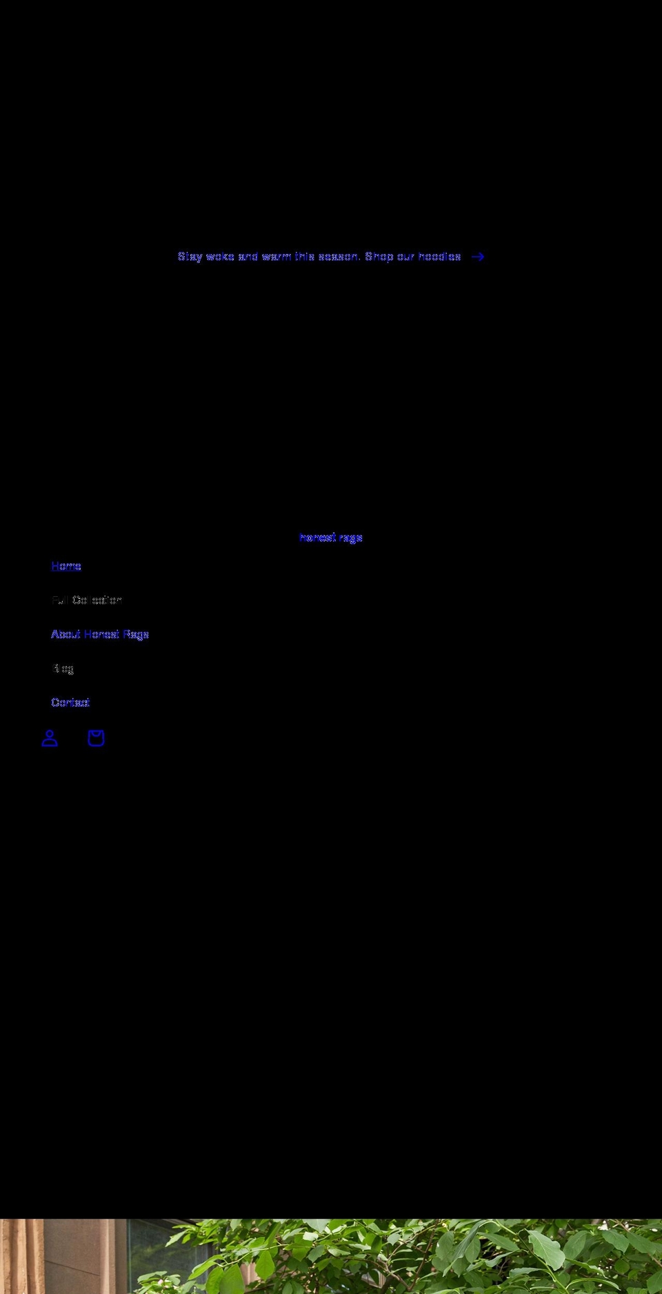 honestrags.com — Shopify storefront screenshot
