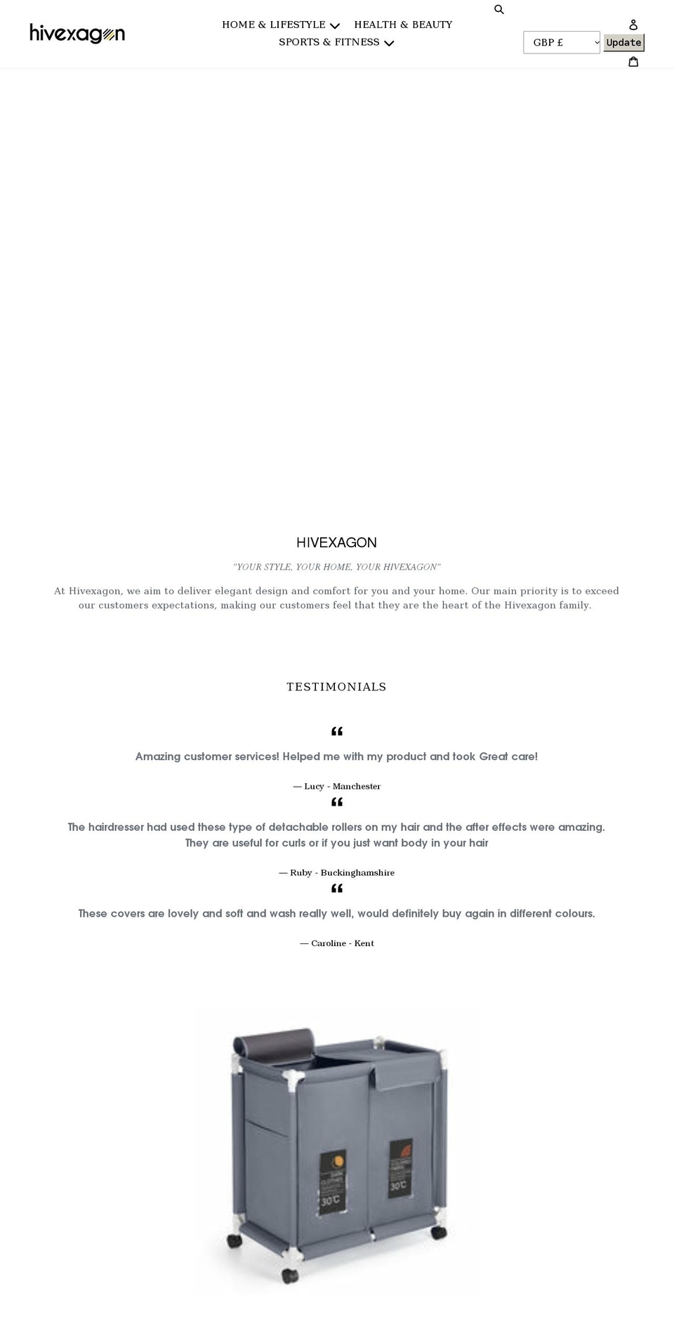 honeybeeactive.com — Shopify storefront screenshot