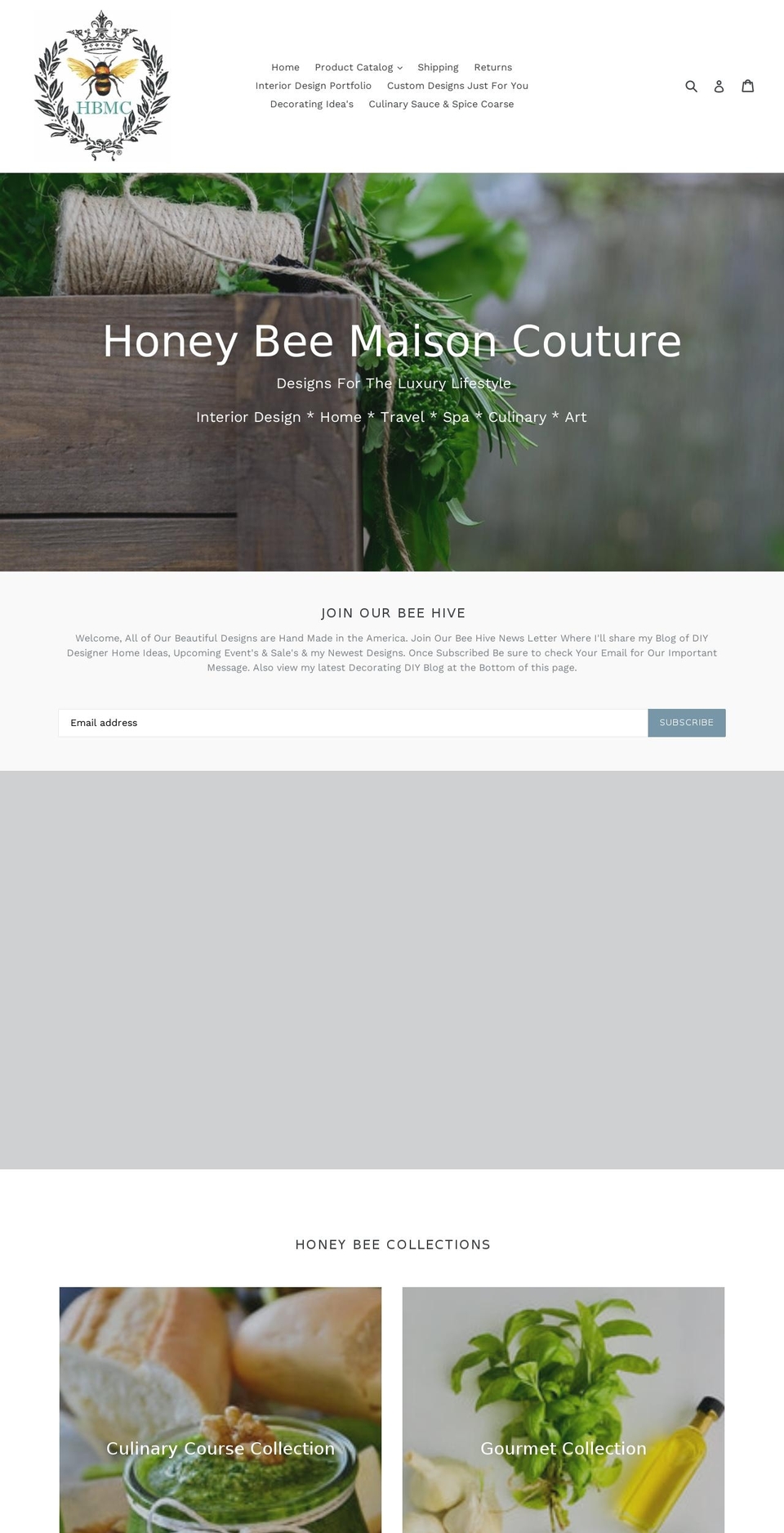 honeybeemaisoncouture.com — Shopify storefront screenshot