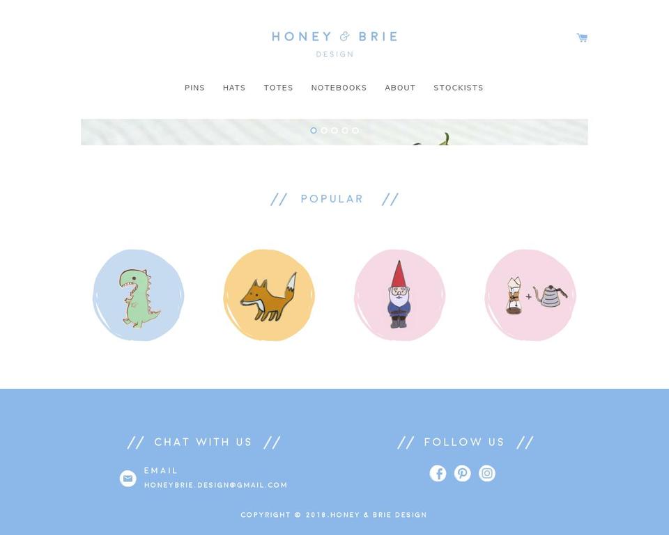 honeybriedesign.com — Shopify storefront screenshot
