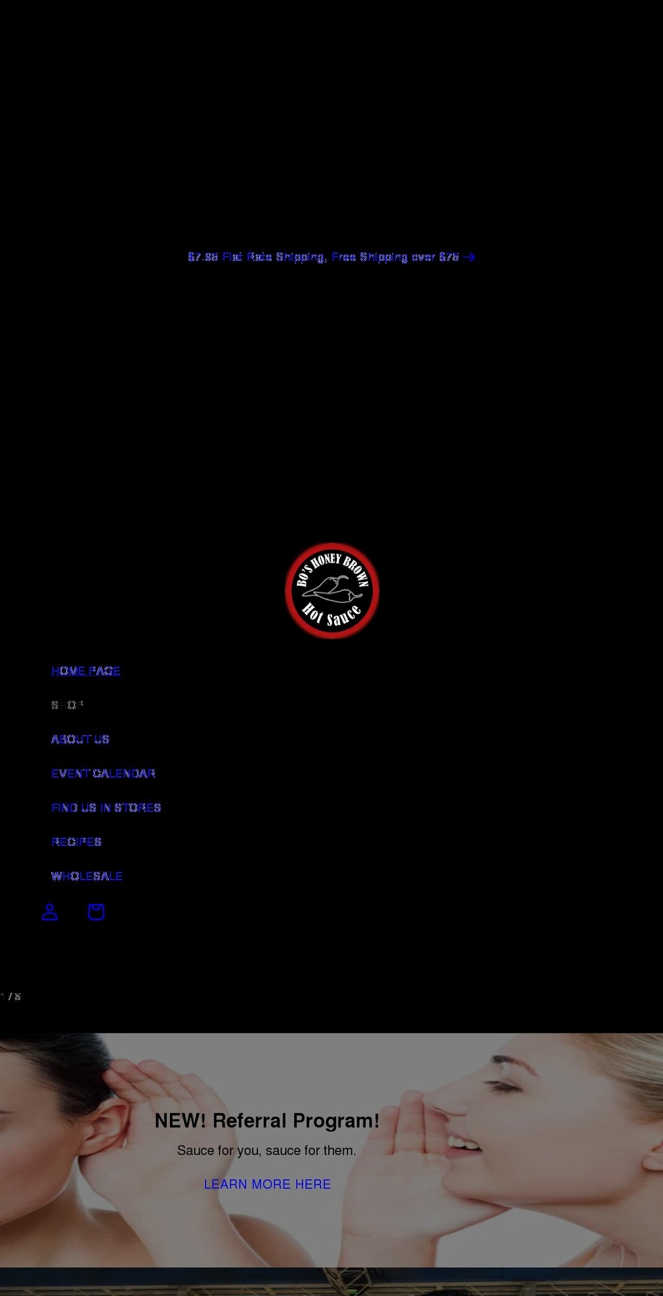 honeybrownhot.com shopify website screenshot