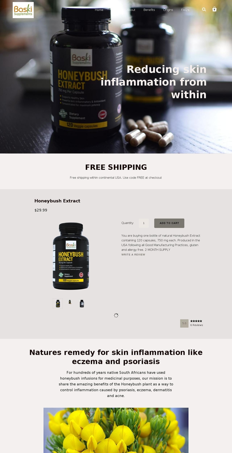 Copy of Startup Shopify theme site example honeybushextract.com