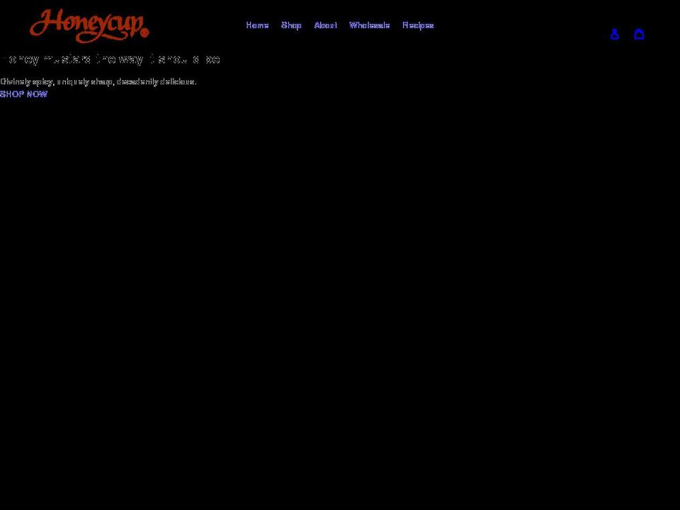 honeycupmustard.com shopify website screenshot