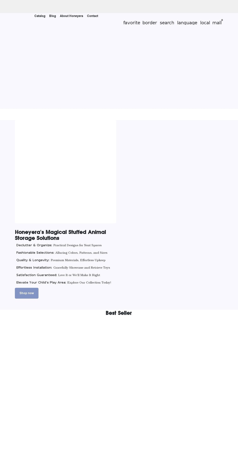 honeyera.com shopify website screenshot