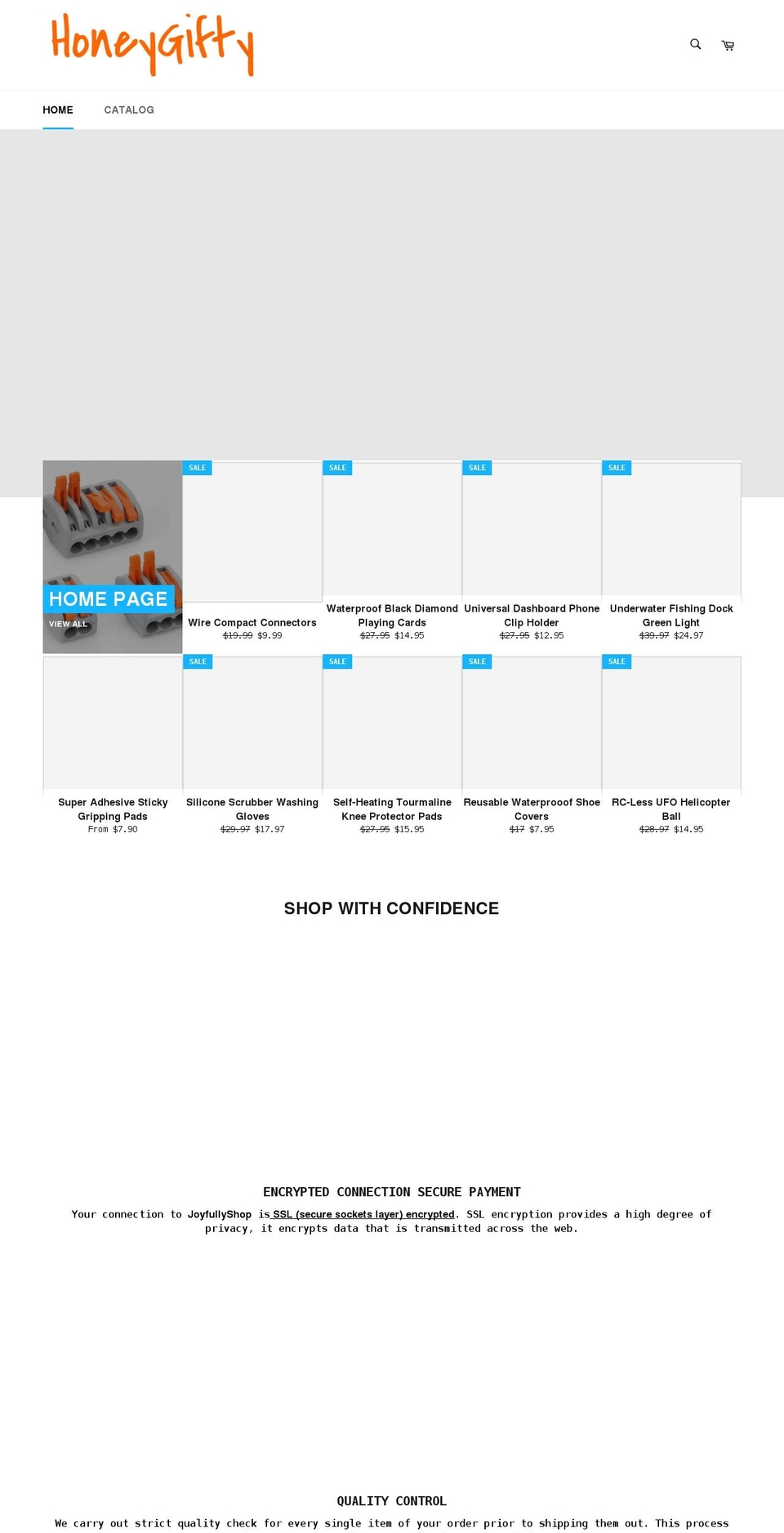 honeygifty.com shopify website screenshot
