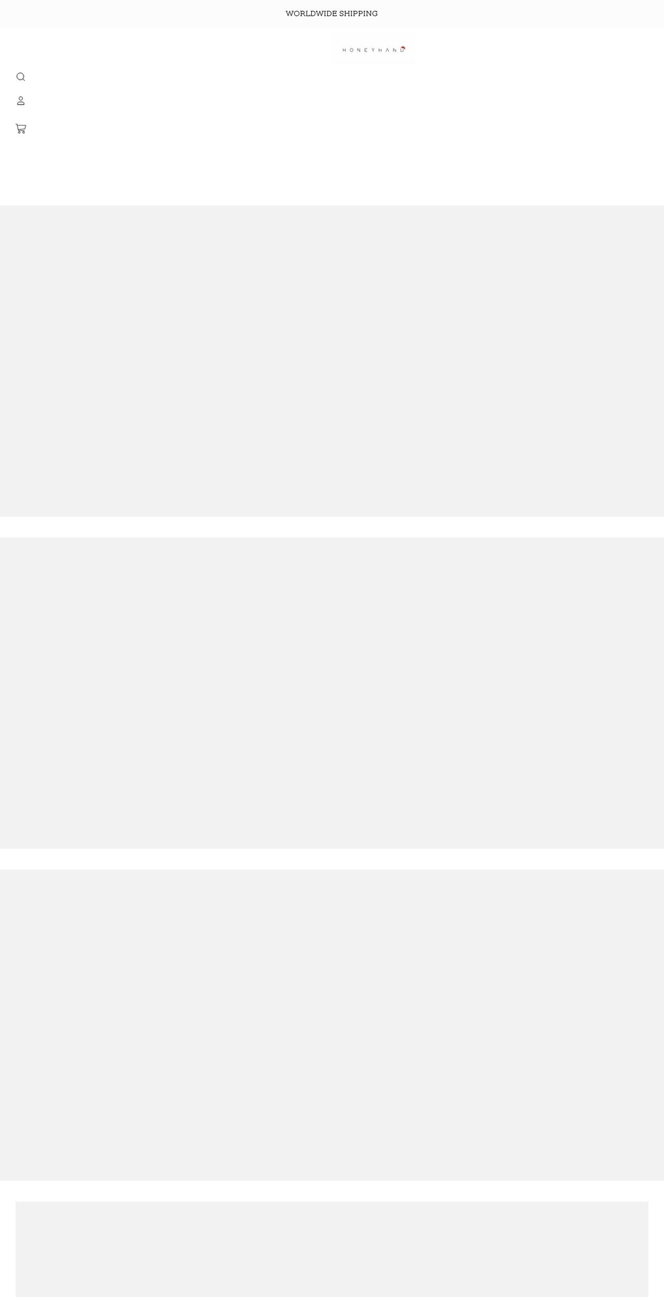 honeyhand.co.uk shopify website screenshot