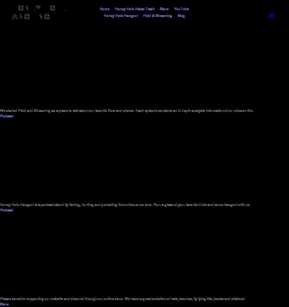 honeyholeangling.com shopify website screenshot