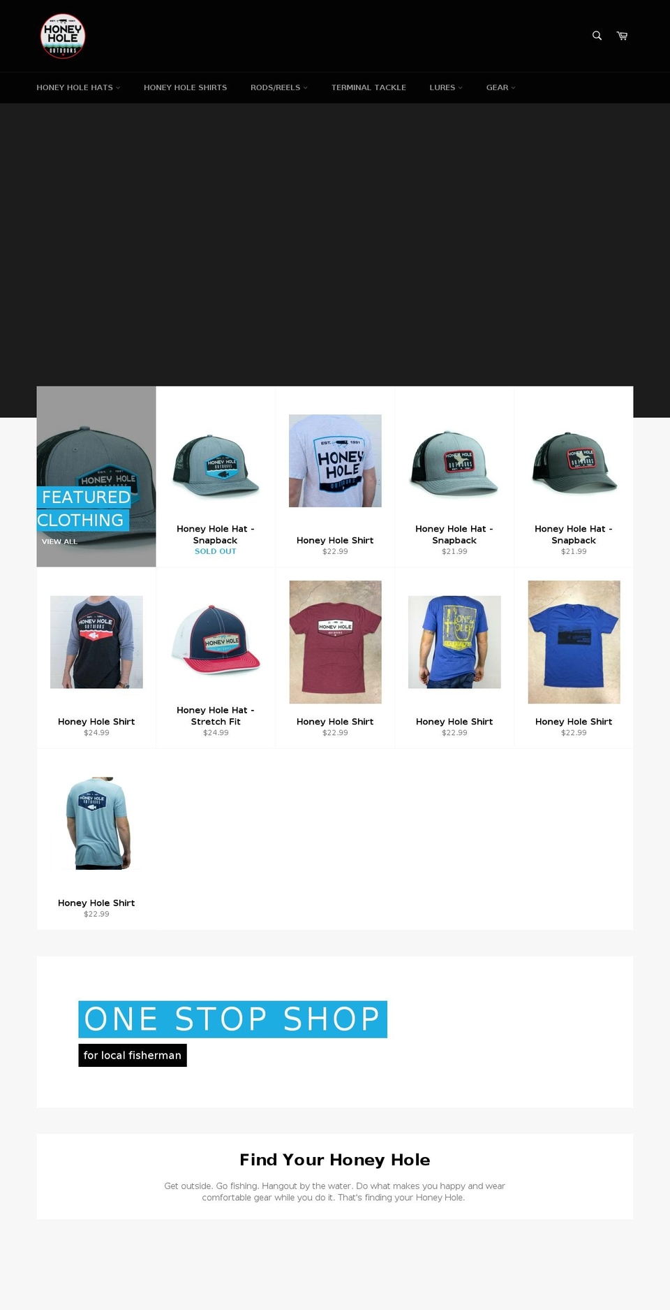 honeyholeshop.com shopify website screenshot