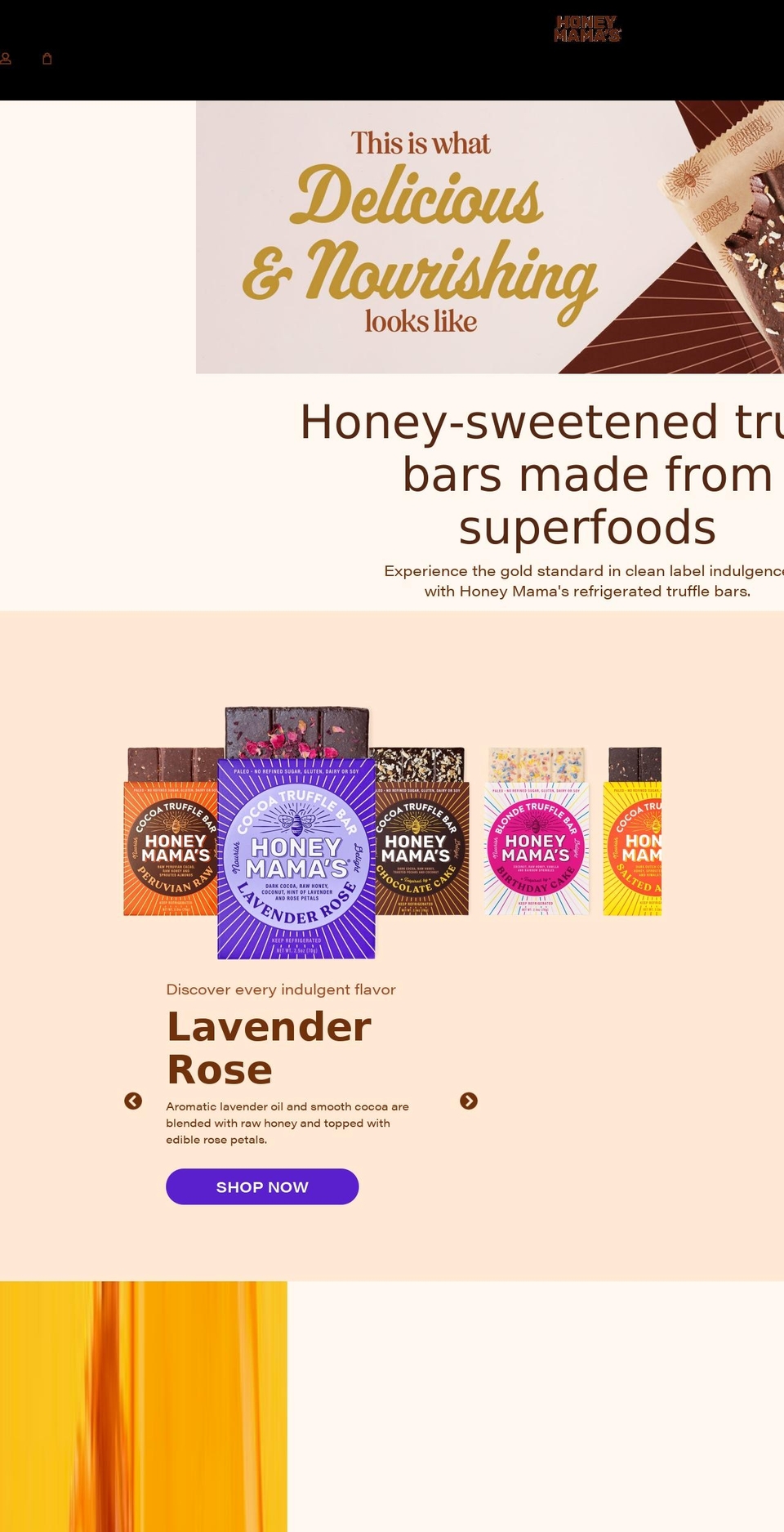 honeymamas.com shopify website screenshot