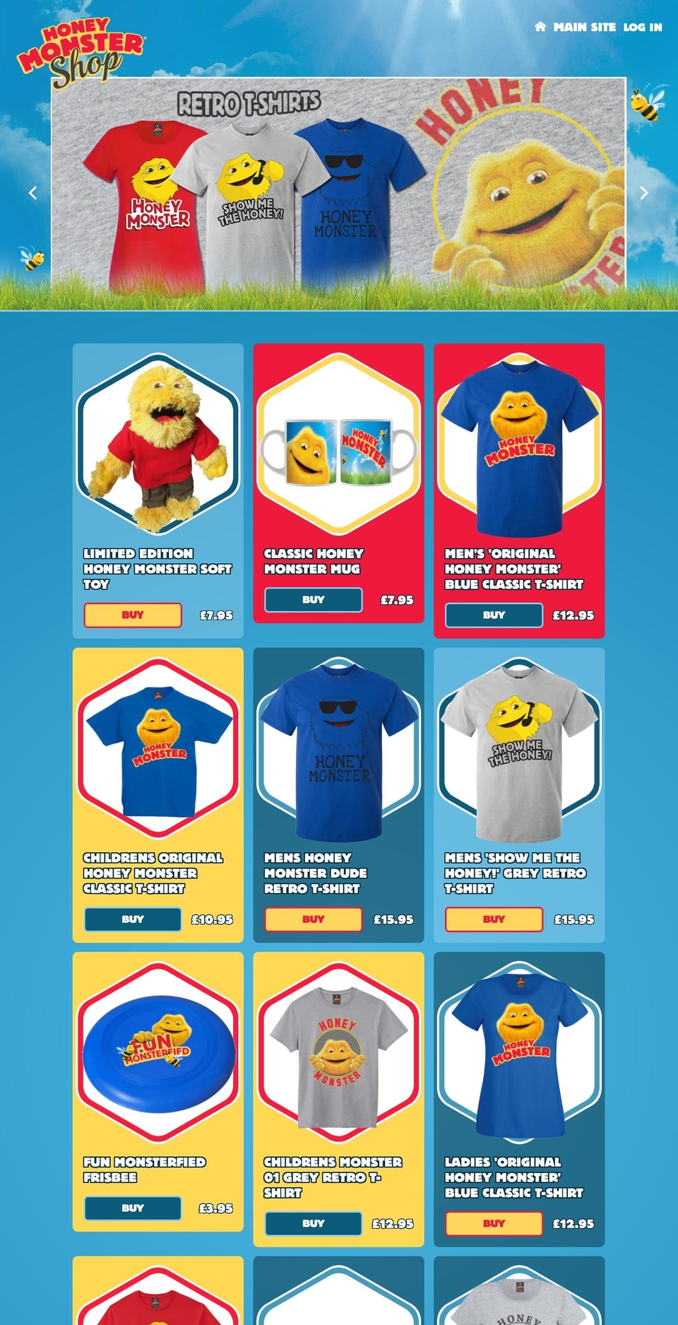 honeymonstershop.com shopify website screenshot