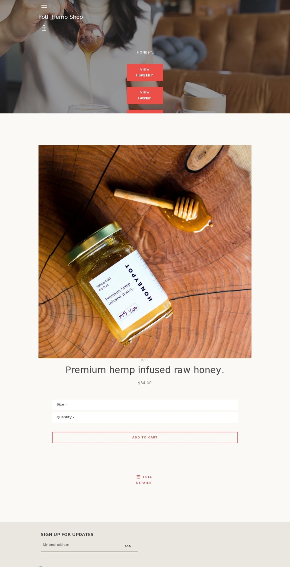 honeypot.supply shopify website screenshot