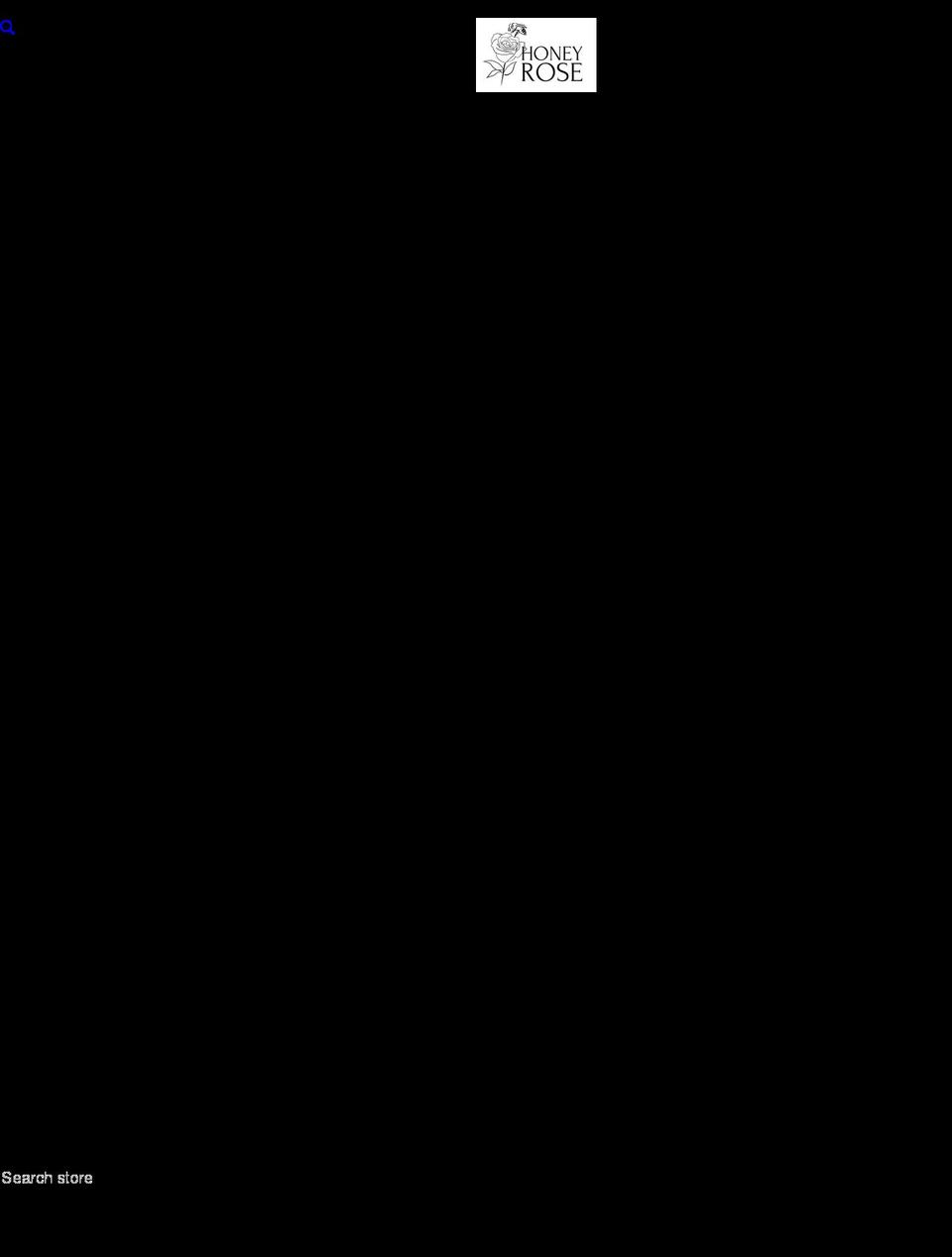 honeyrose.net shopify website screenshot
