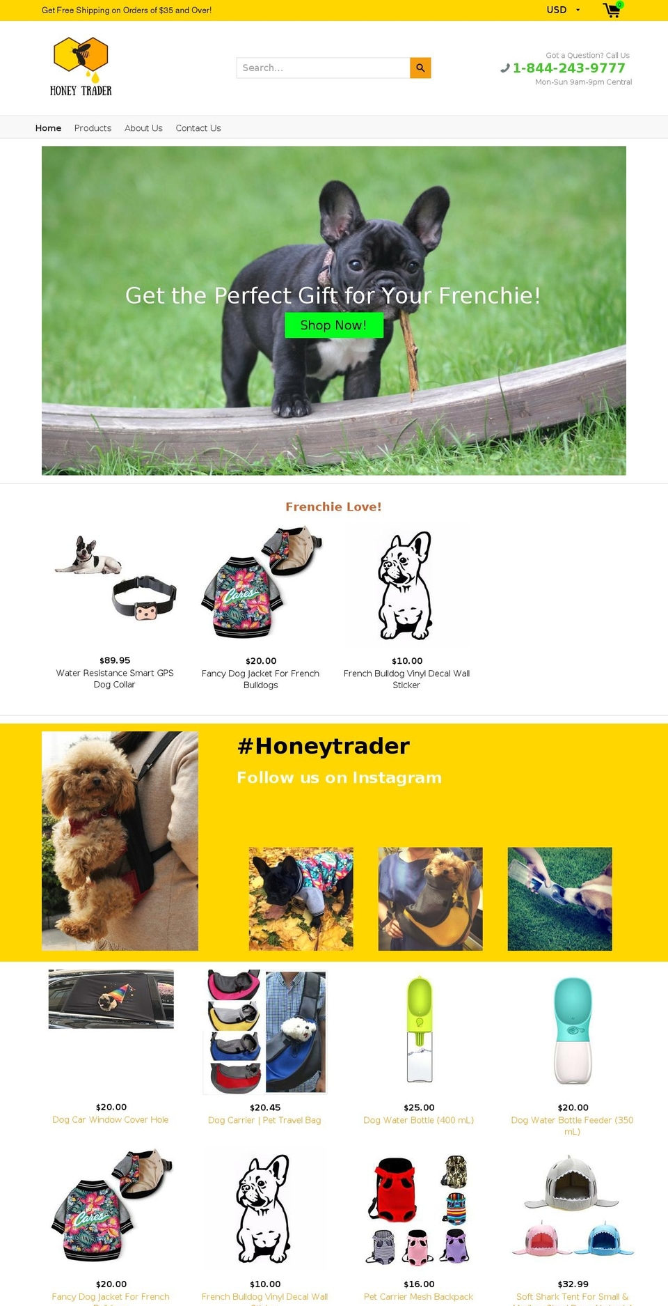 honeytrader.net shopify website screenshot