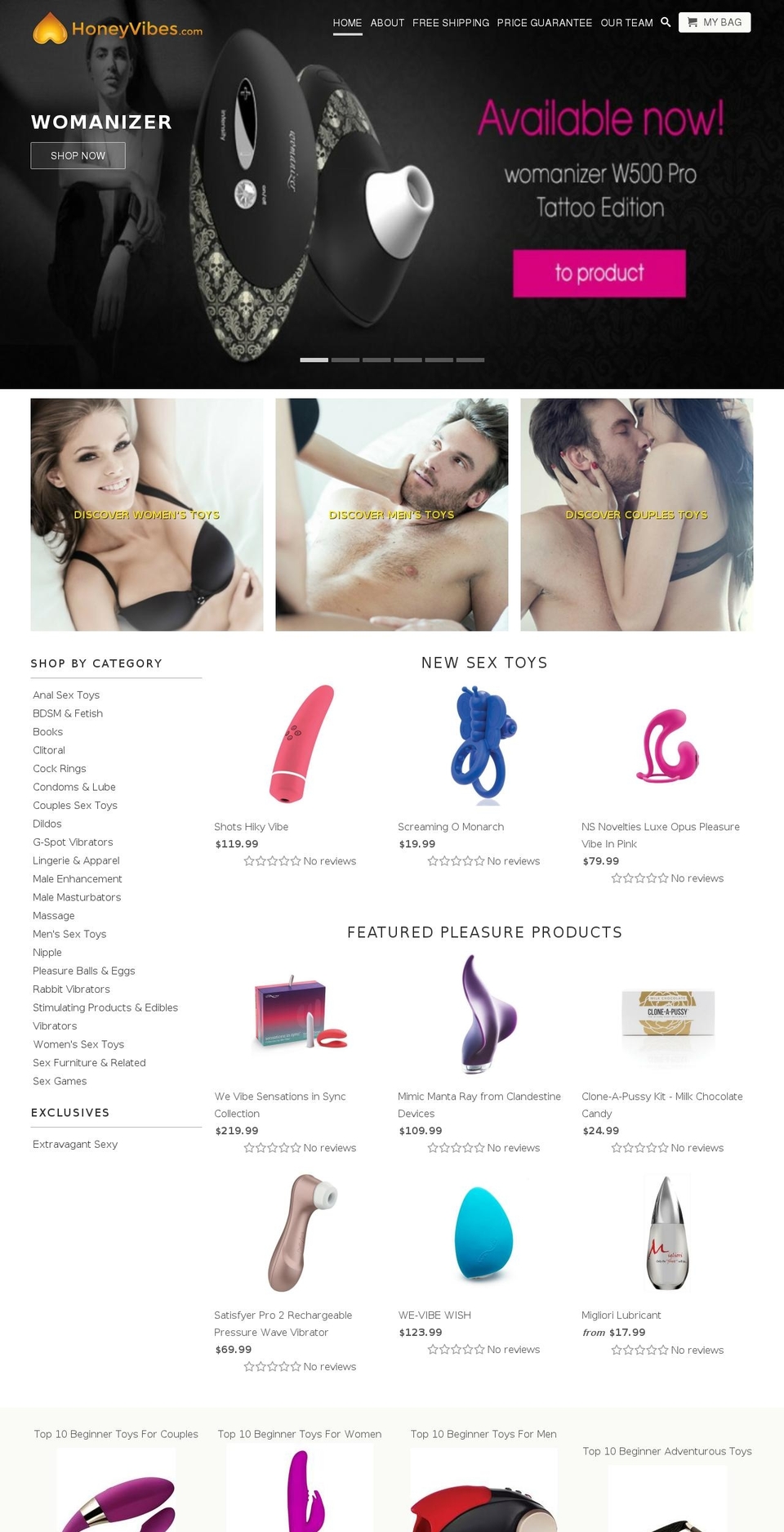 honeyvibes.com shopify website screenshot