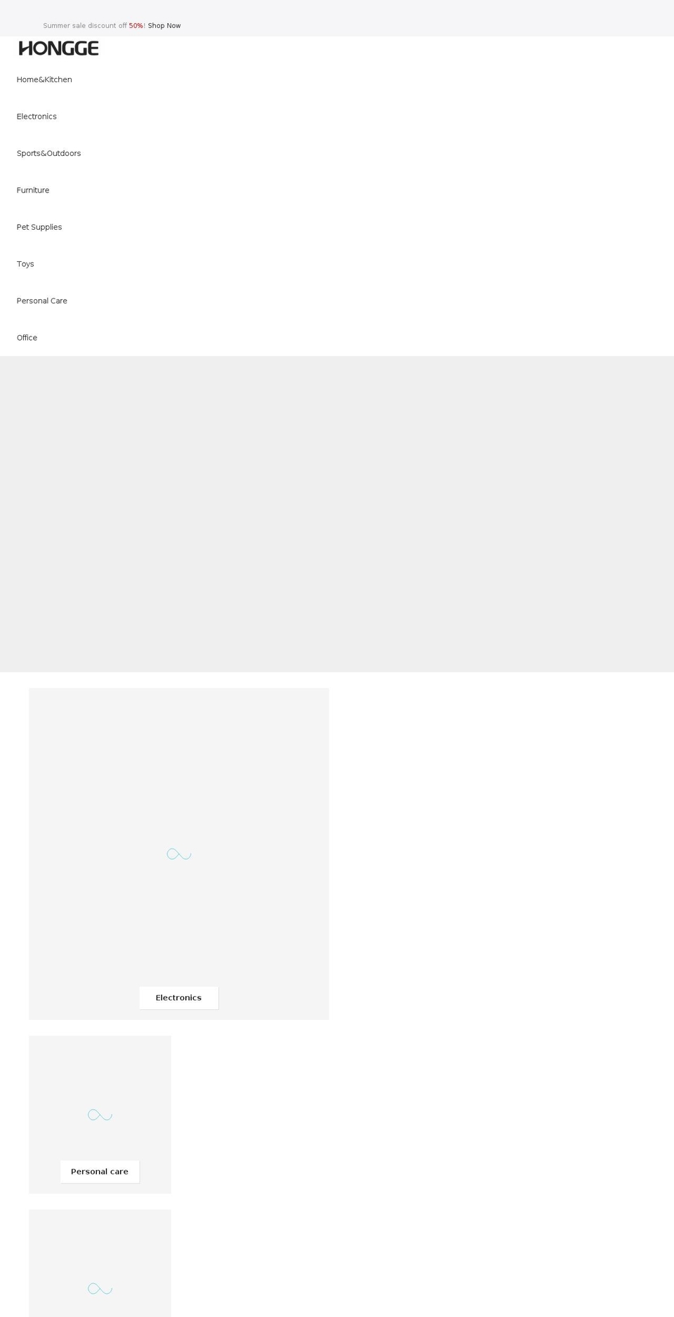 honggellc.com shopify website screenshot