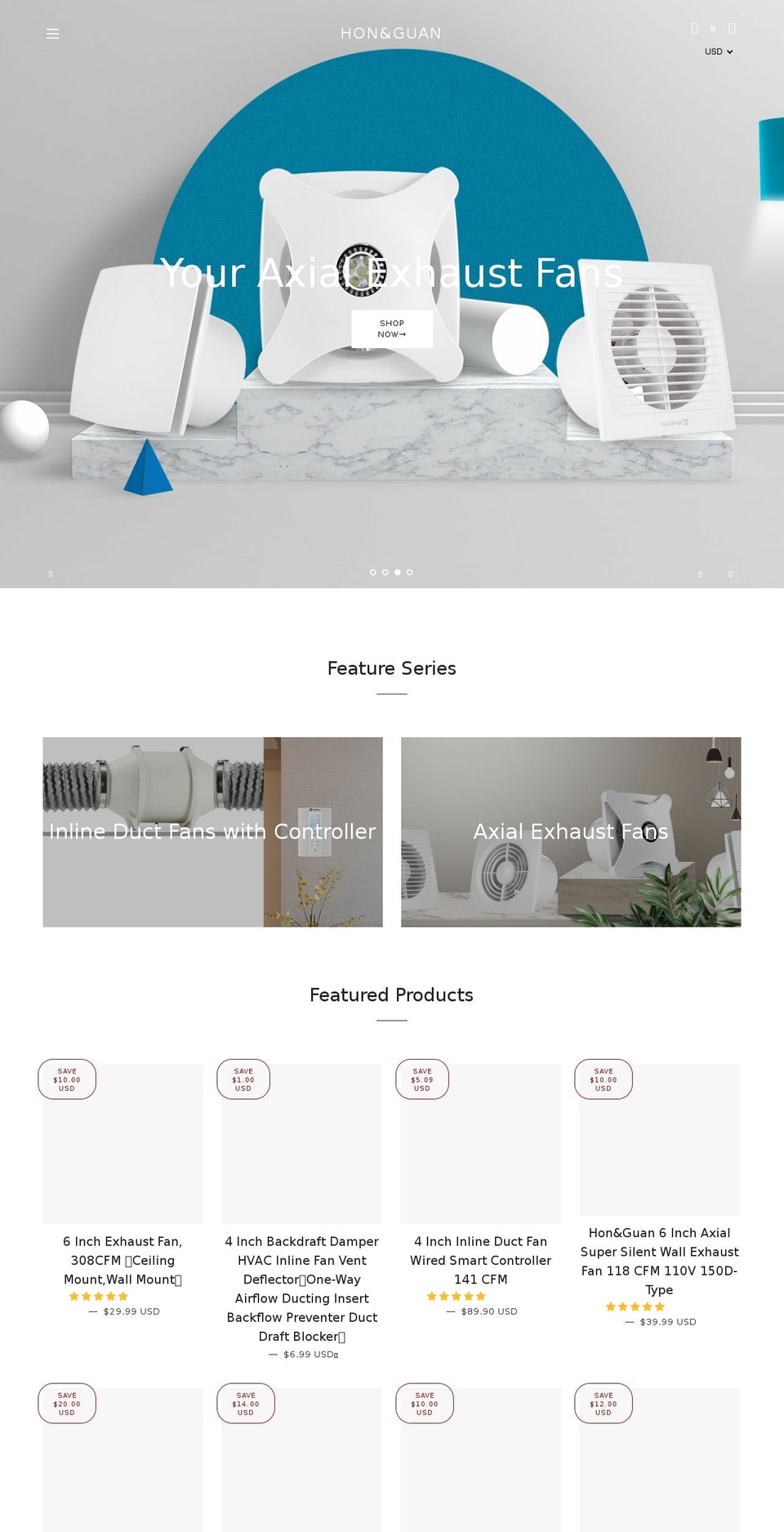 hongguanfan.shop shopify website screenshot