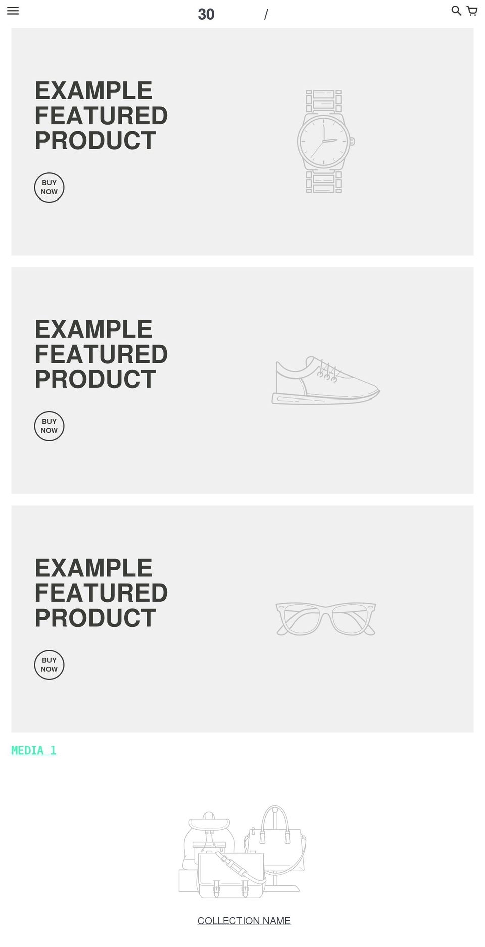 hongkong30.com — Shopify storefront screenshot