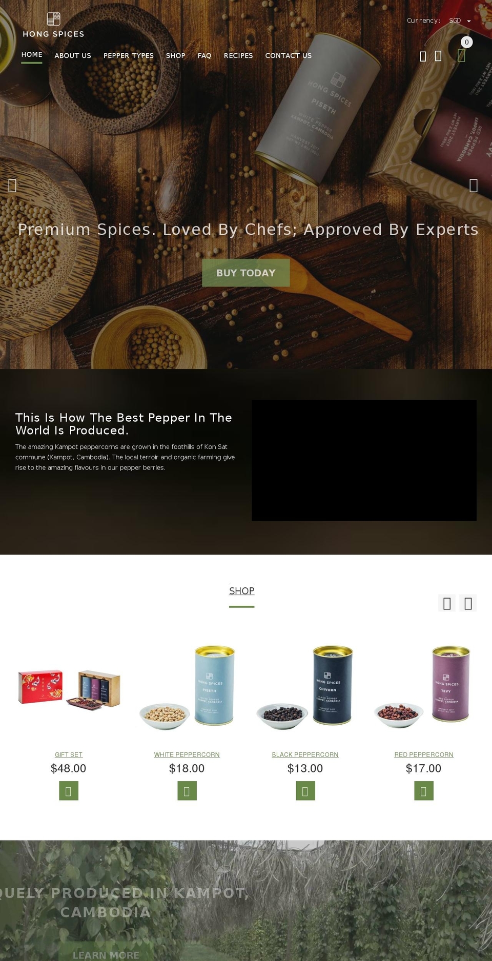 YourStore Shopify theme site example hongspices.com